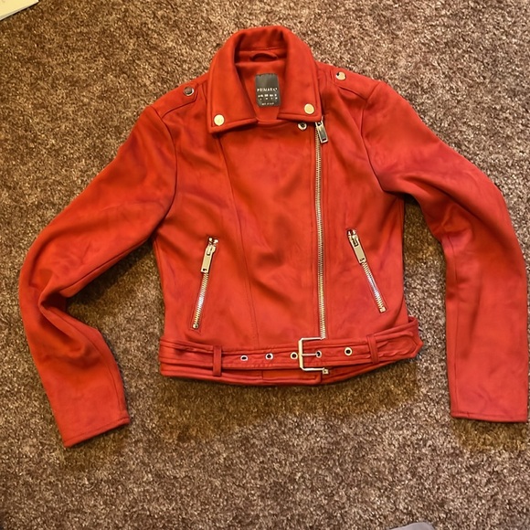 Primark velour crop jacket with zip and pockets Size S - Picture 5 of 6